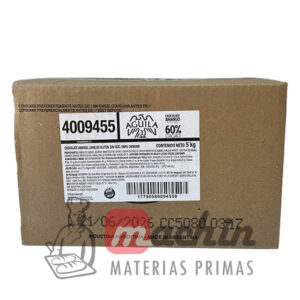 Cobertura semiamarga 60% cacao Aguila x5kg