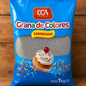 Grageas color Plateada x 1kg