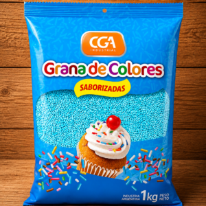 Grana color Celeste x 1kg