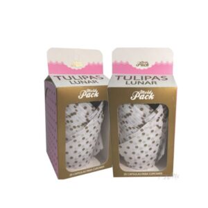 Tulipas Blanca Lunares