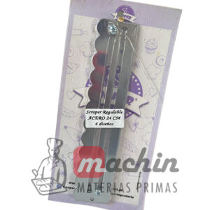 Scraper Regulable Acero 24 cm- 4 diseños