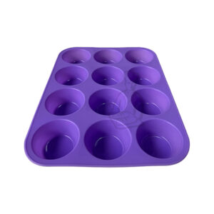 Molde silicona p/ Cupcakes x12 unid.