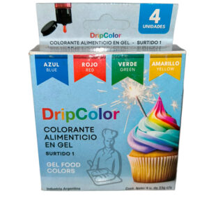 Col.Dripcolor en Gel (azul,rojo,amr,verde)